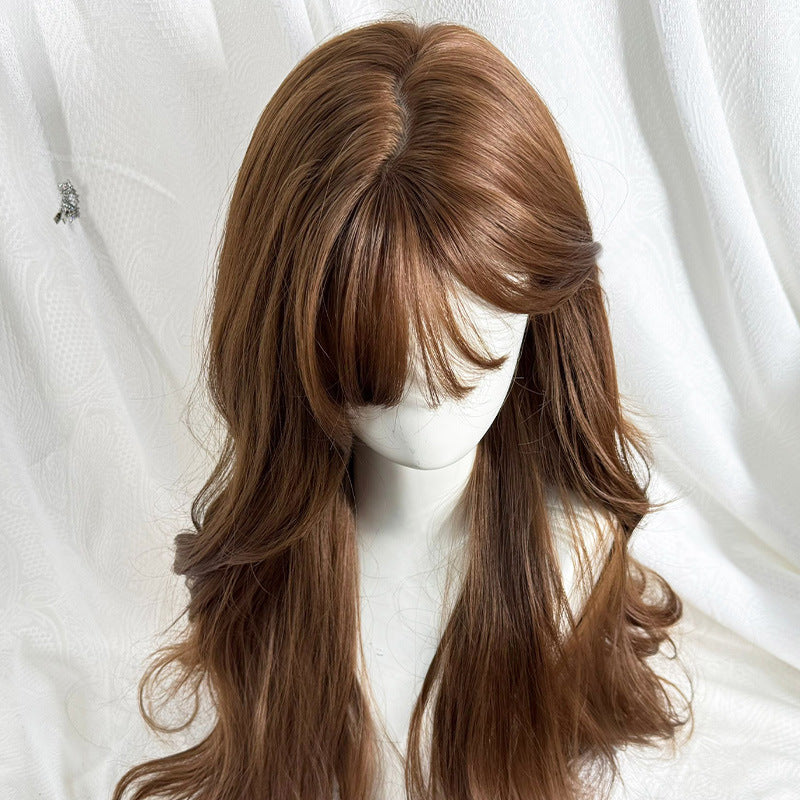 Bangs Long Curly Hair Cute Fashion Other Wig