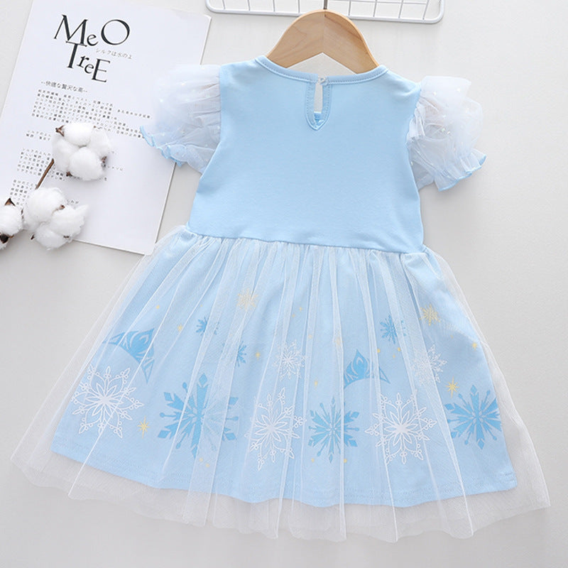 Children's Frozen Princess Halloween Elsa Skirts Children's Dress