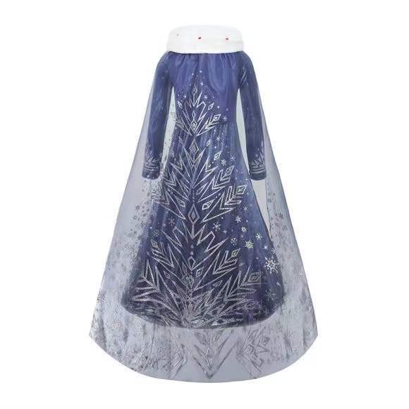 Frozen Princess Elsa Aisha Woolen Skirt Performance Children's Dress