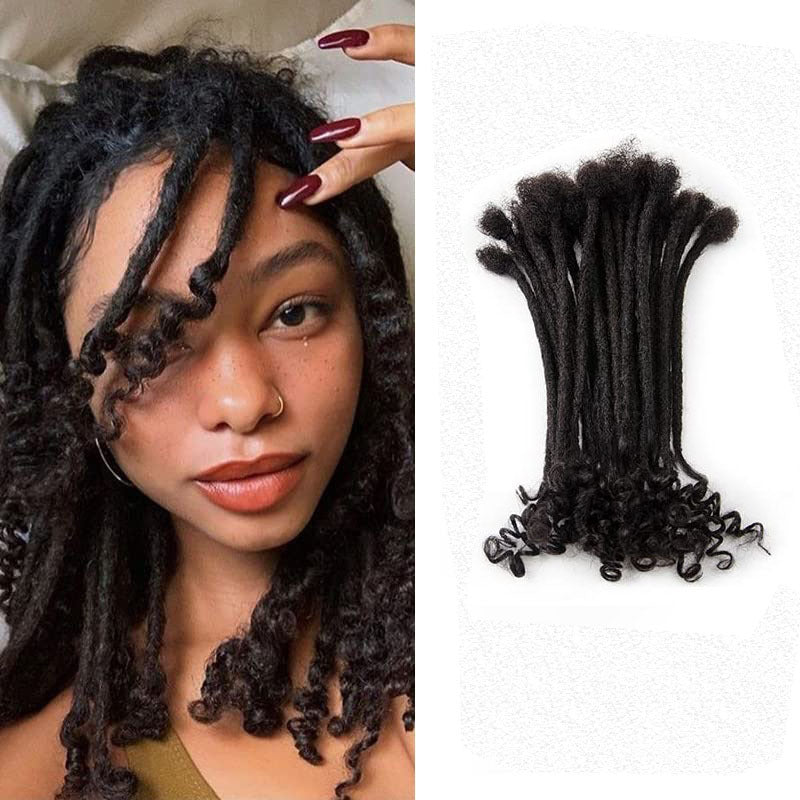 Women's & Men's Root Dreadlocks Hip Hop Trendy Human African Real Hair Wig