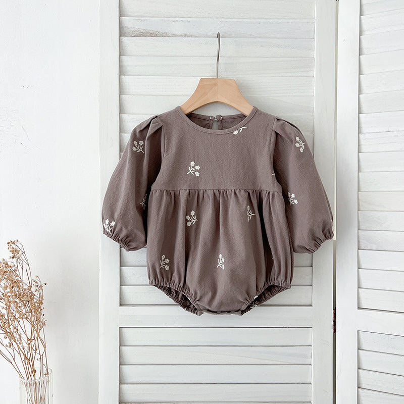 Long Sleeve Rompers Romper Sisters Outfit Children's Dress