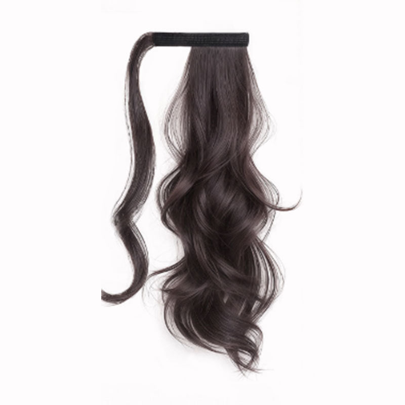 Women's Big Wave Low Braids Velcro Hair Increase Wig Ponytail