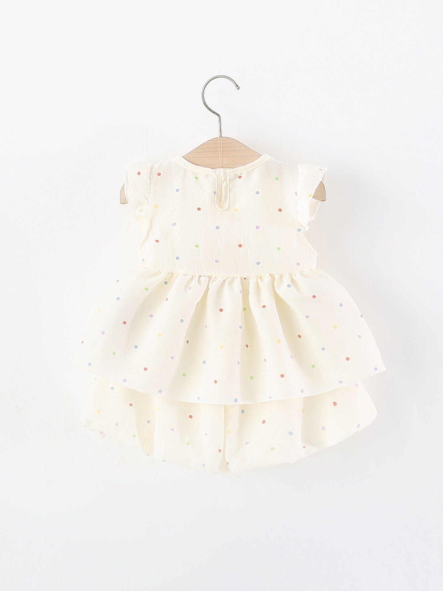 Children's Summer Cartoon Color Polka Dot Shorts Two-piece Set Children's Suit