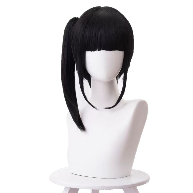 Flower Falling Hu Natural Black Tiger Mouth Clip Small Cos Wig