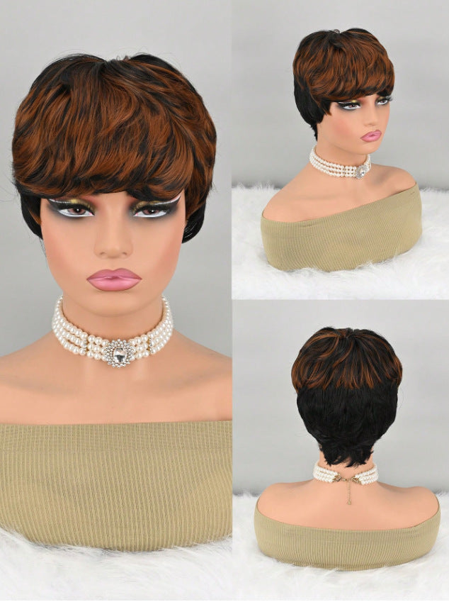 Creative Trendy Women's Fashion Synthetic Wigs Wig Short Straight Hair