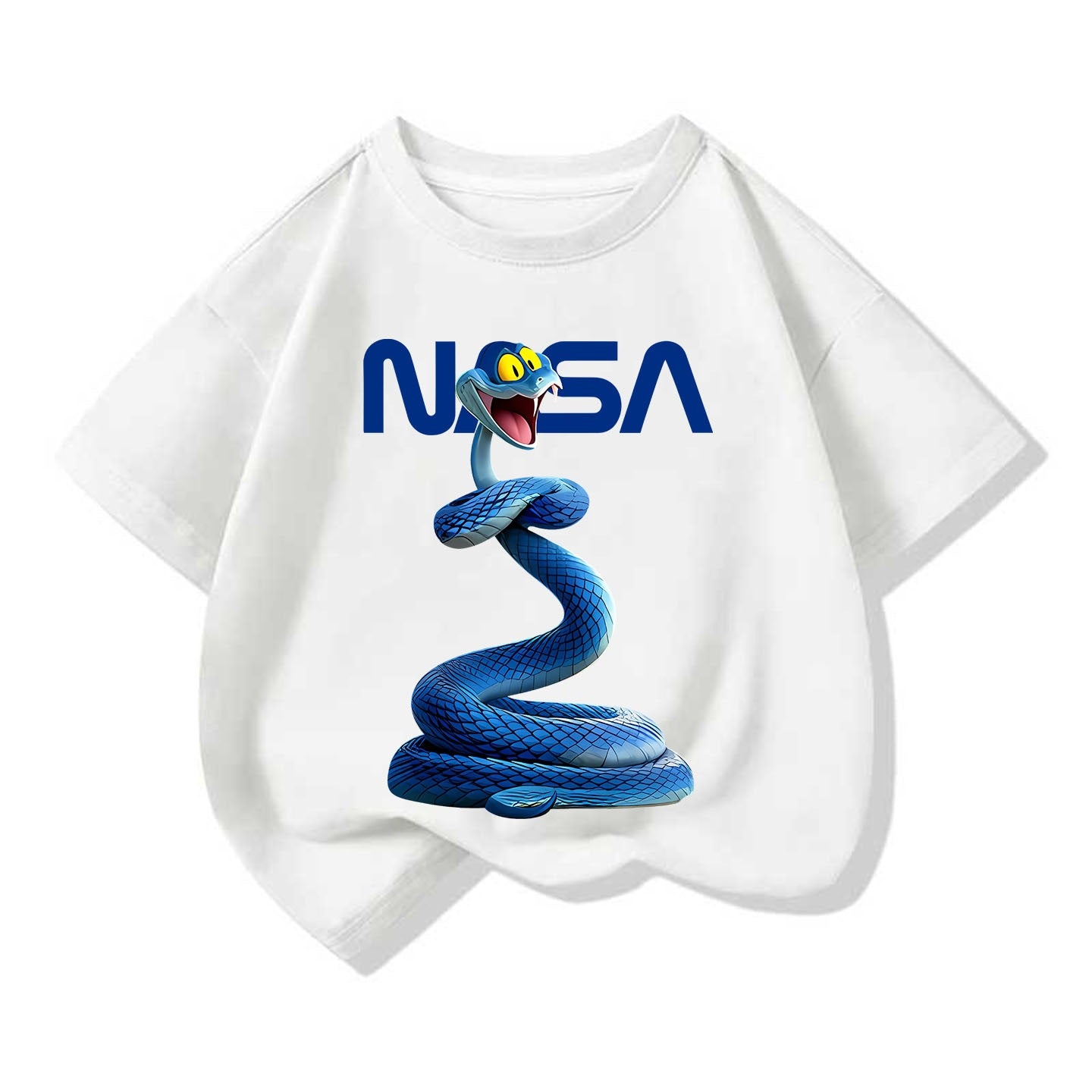 Small Medium Short Sleeve Tide Cotton Round Neck Loose Top Children's T-shirt
