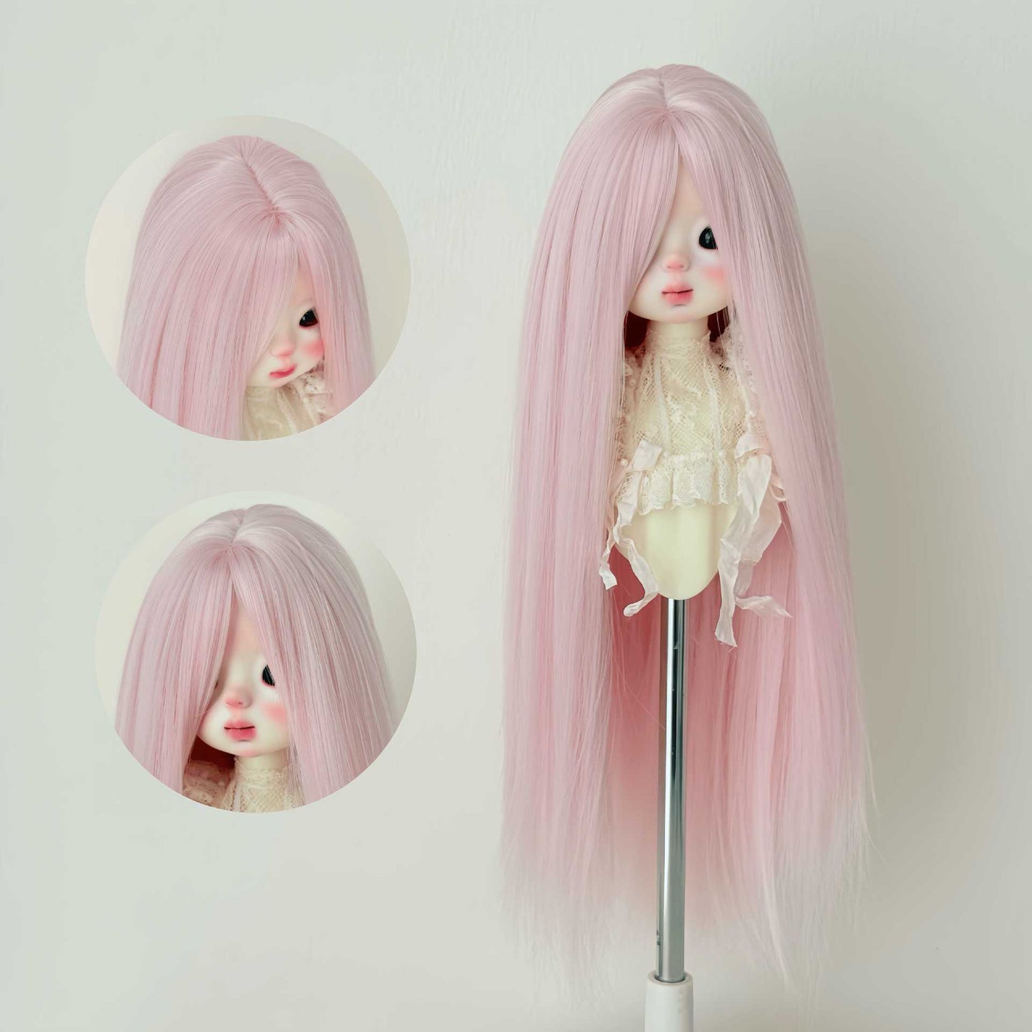 Points Soft Silk Long Straight Hair Cover Bangs Cos Wig