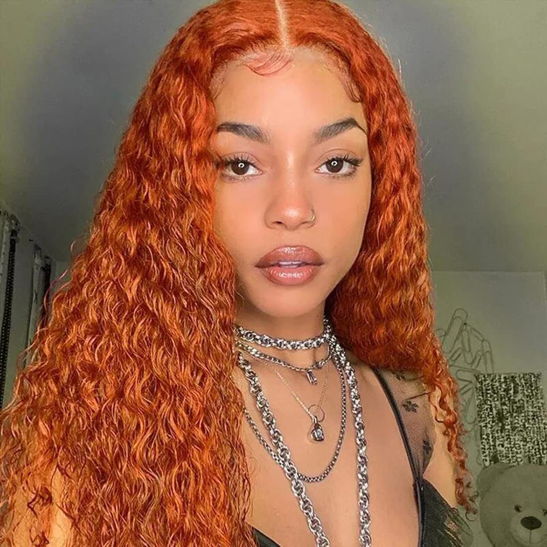 Women's African Wigs With Small Curly Hair Wig Long Curls