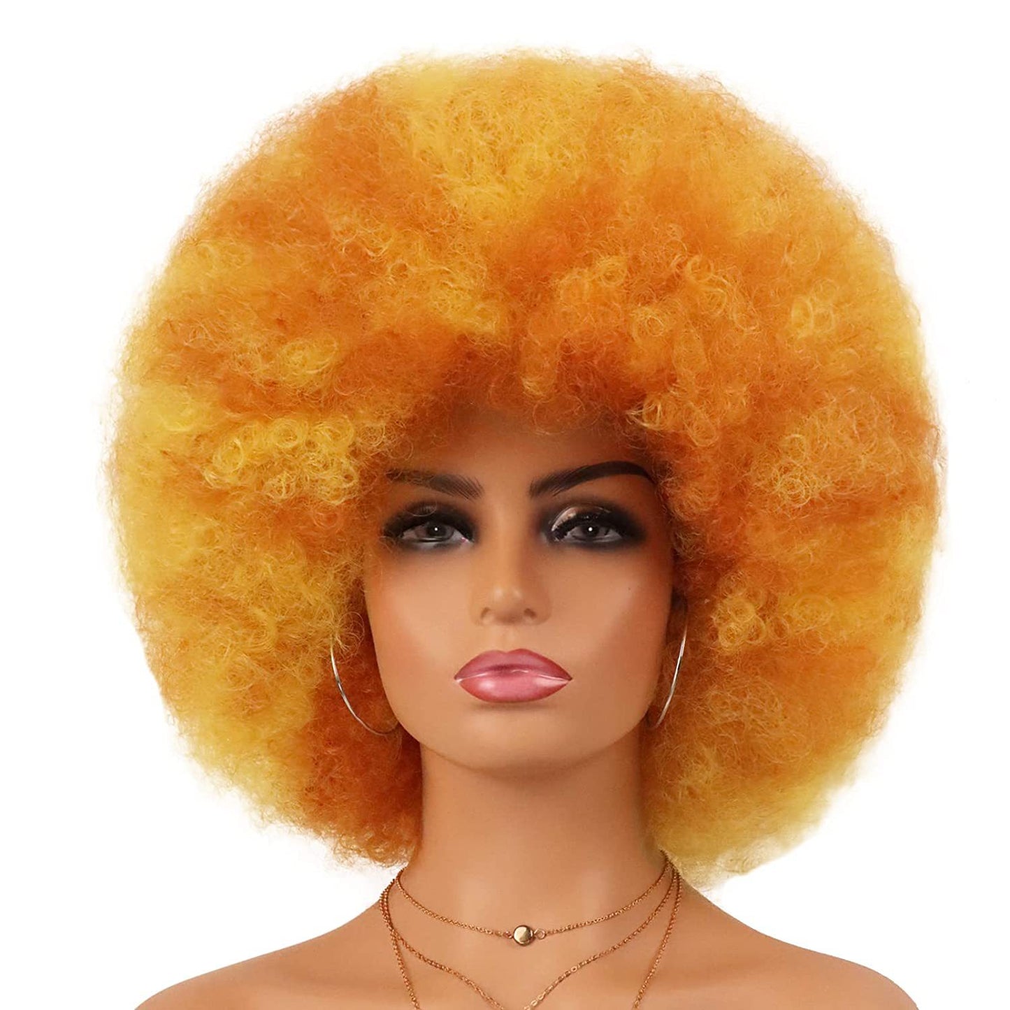 Women's Second Hair African Head Cover Fluffy Small Volume Cos Wig