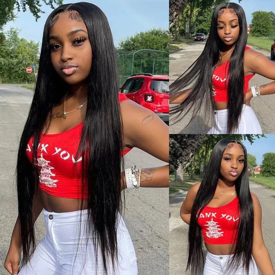 Fashion Popular Durable Trendy Front Lace Long Straight Wig