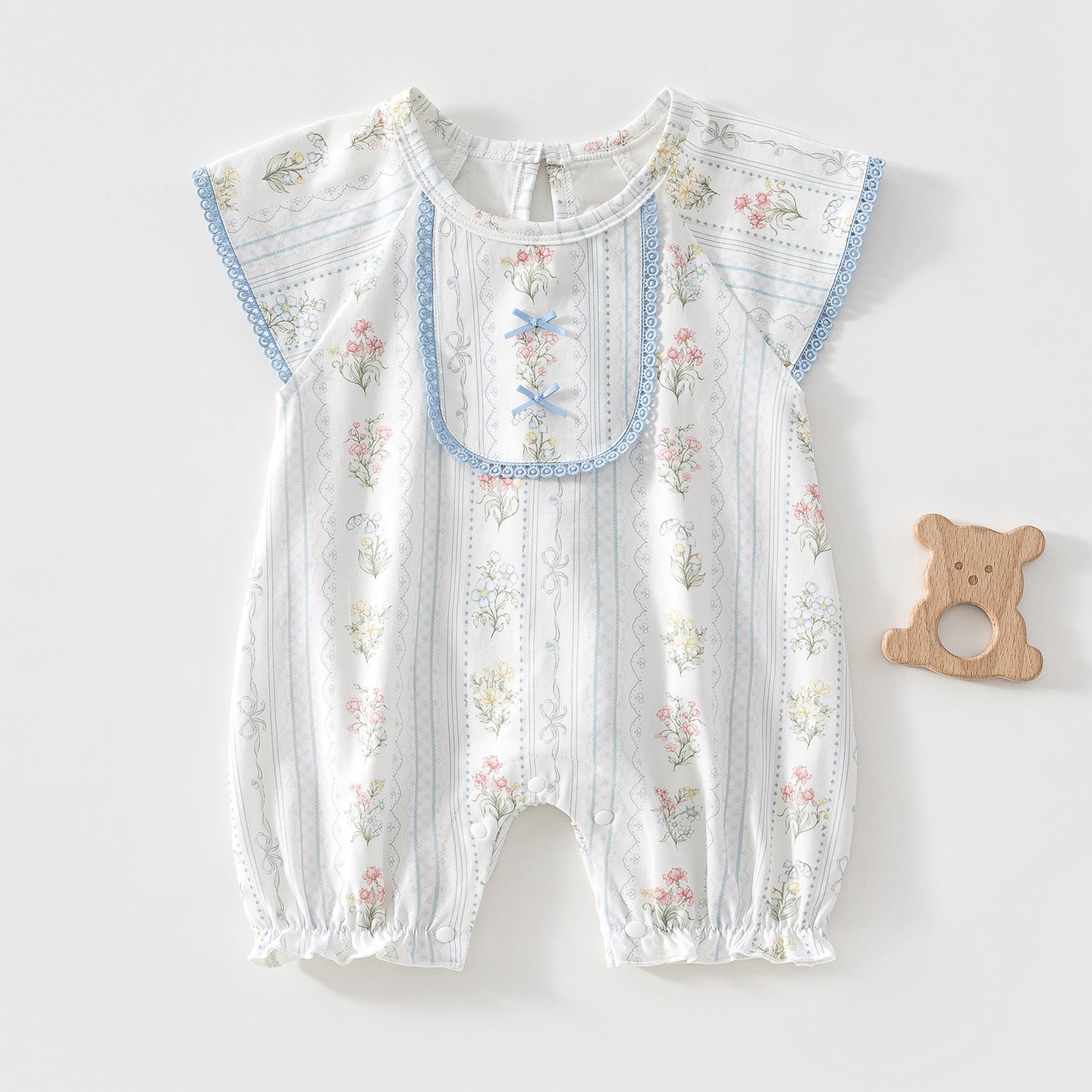 Summer Jumpsuit Sleeveless Floral Thin Comfortable Breathable Style Flounced Jumpsuit, Climbing Suit