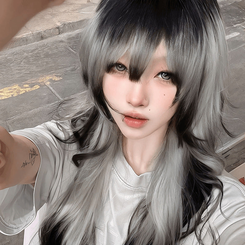 Female Summer Gradient Explosion Top Paris Painting Other Wig