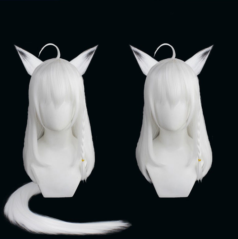 Free Man Virtual Anchor Fox White Cos Wig