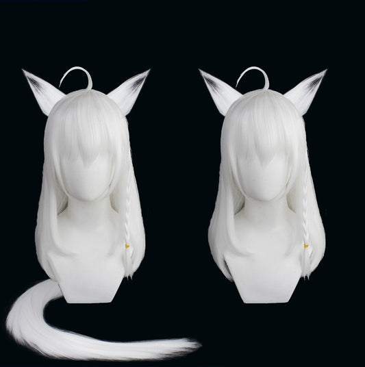 Free Man Virtual Anchor Fox White Cos Wig