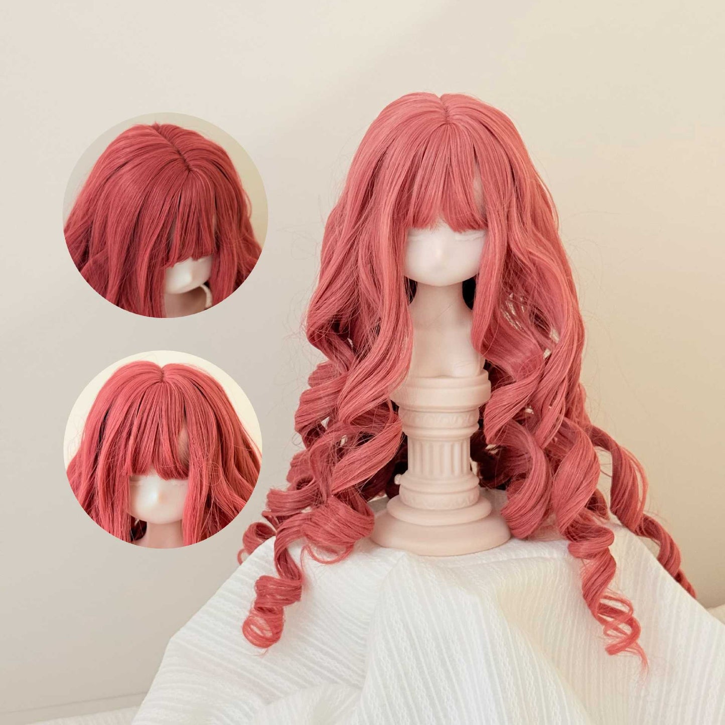 Little Soft Silk Warm Hair Color For Small Cos Wig