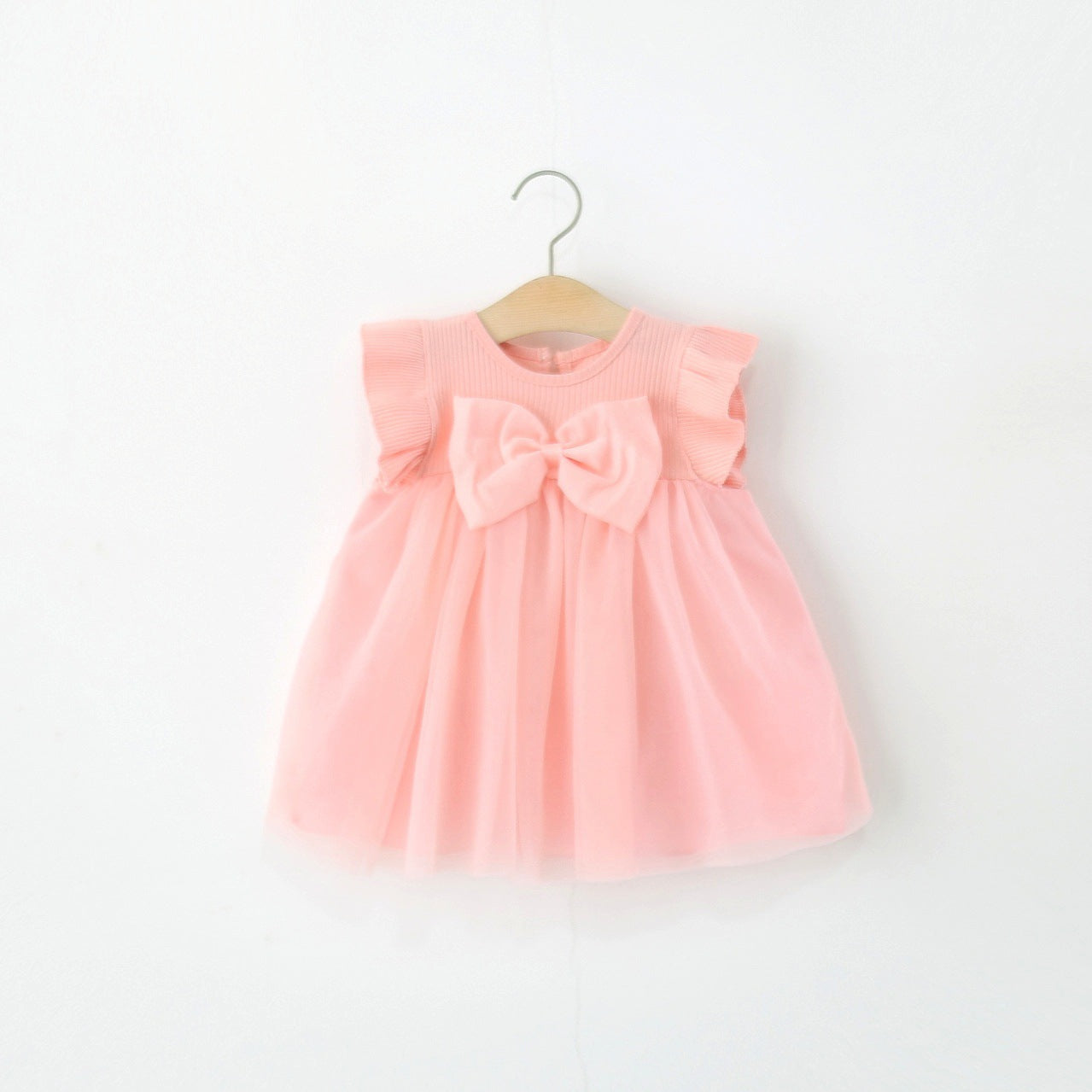 Children's Summer Bow Skirt Western Style One Year Old Children's Dress