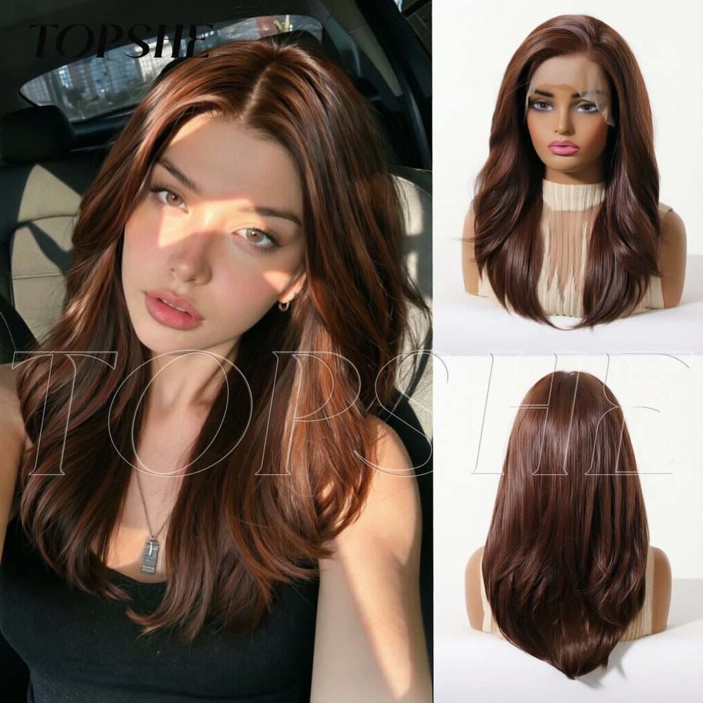 Women's Lace Curly Free To Natural Fashionable Wig Long Curls