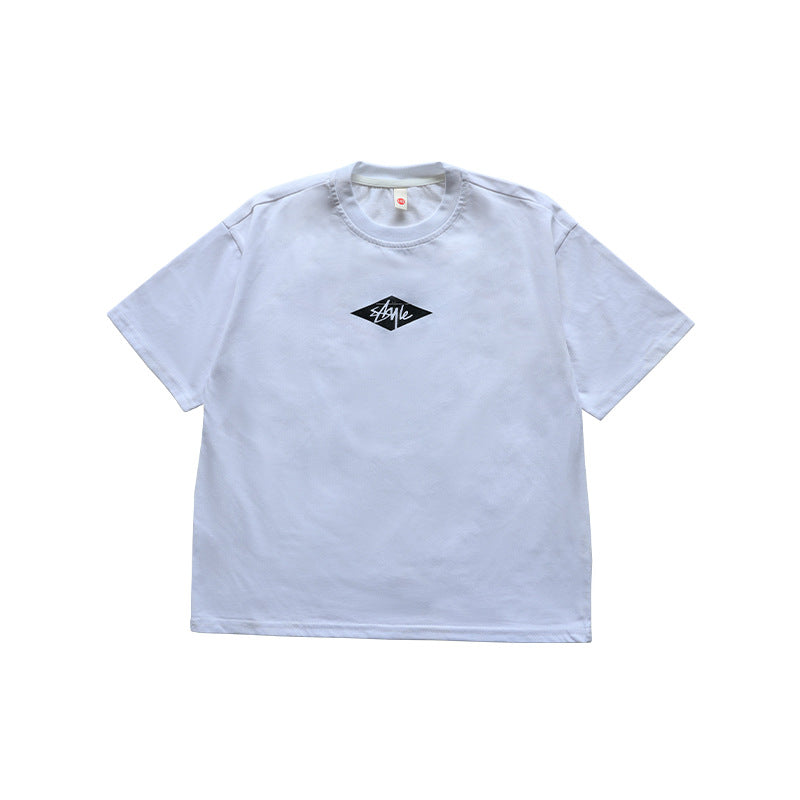 Men's & Children's Short Sleeve Summer Middle Big Casual Comfortable Half Children's T-shirt