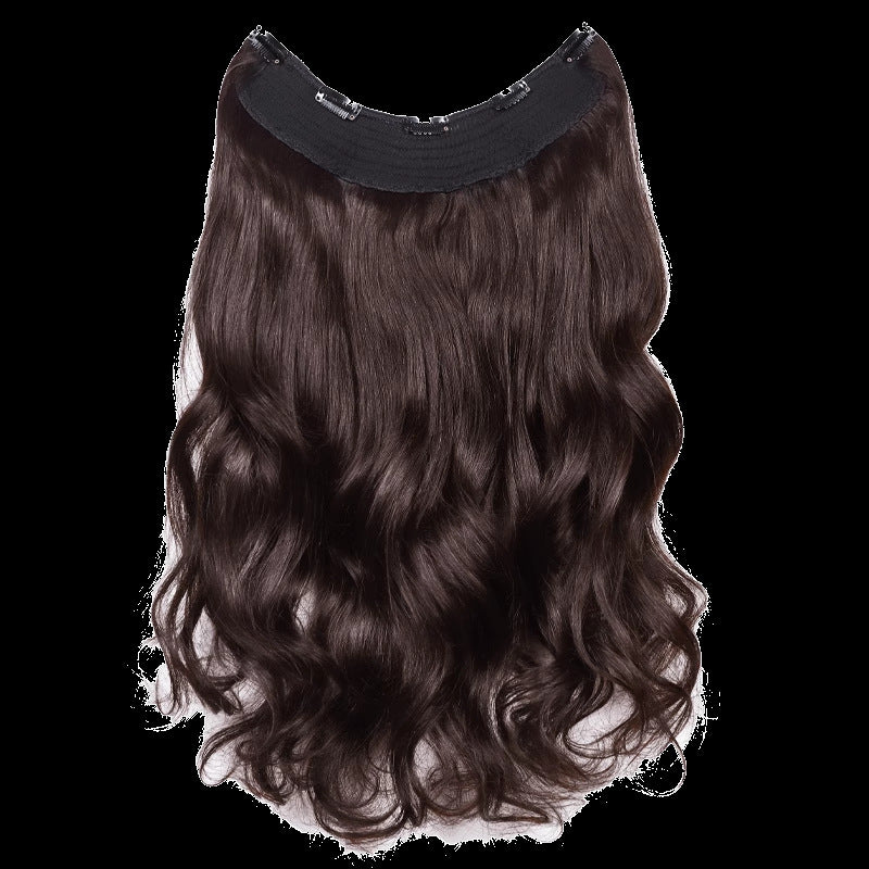 Fluffy Natural Seamless Extension Long Curly Big Wave Set Wig