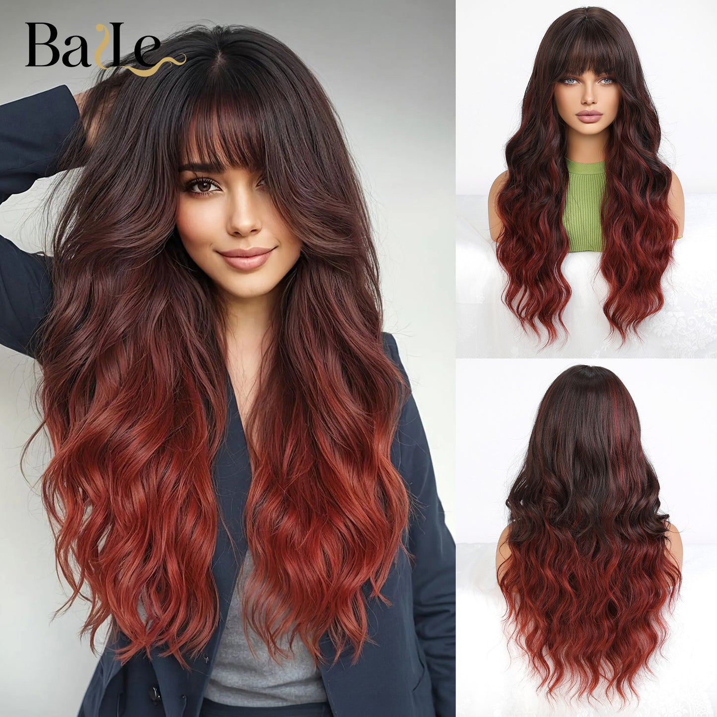 Hair Big Wave High Temperature Resistant Simulation Scalp Chemical Wig Long Curls