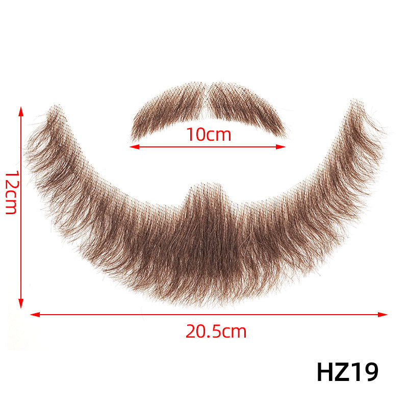 Fake Beard Invisible Seamless Human Hair Eyebrows Film Television Props Other Wig
