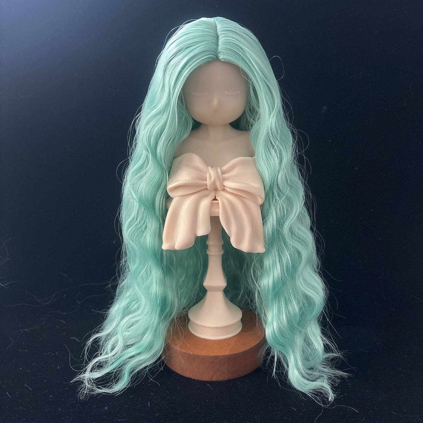 Split Hair Soft Silk Small Curls Water Ripple Cos Wig
