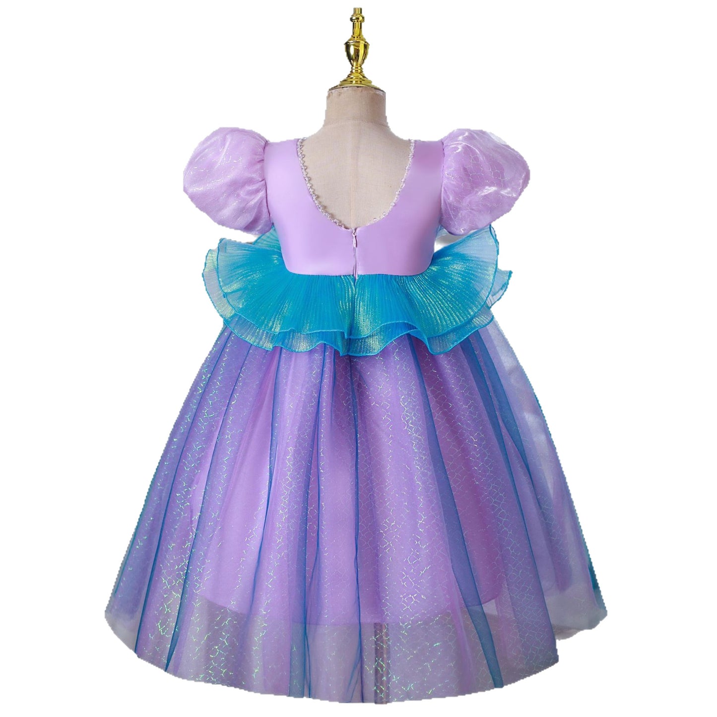 Luminous Princess Summer Birthday Mesh Puff Children's Dress