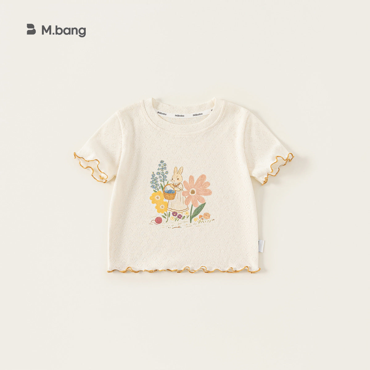 Children's Summer Sweet Wave Edge Short Sleeve Lace Children's Suit