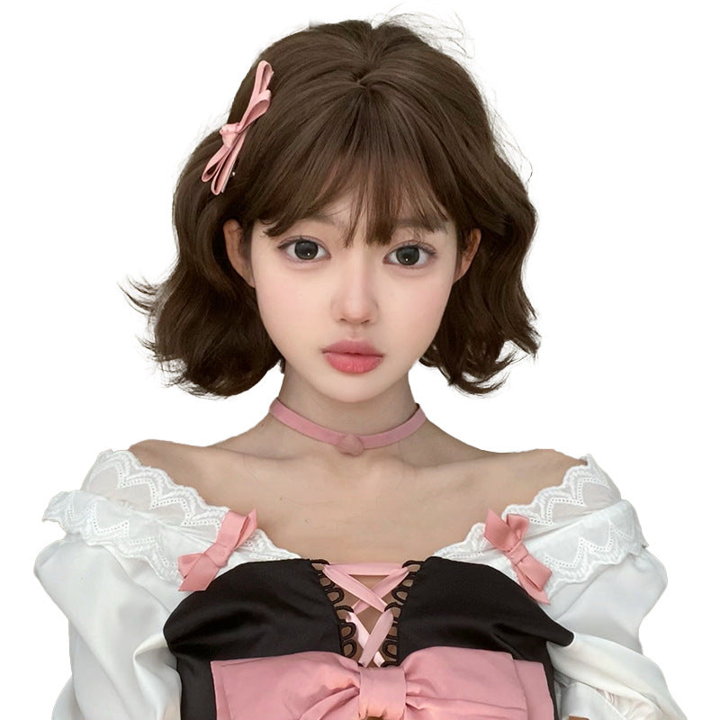Female Small Curls Lazy Cute Fashion Wig Short Curly Hair