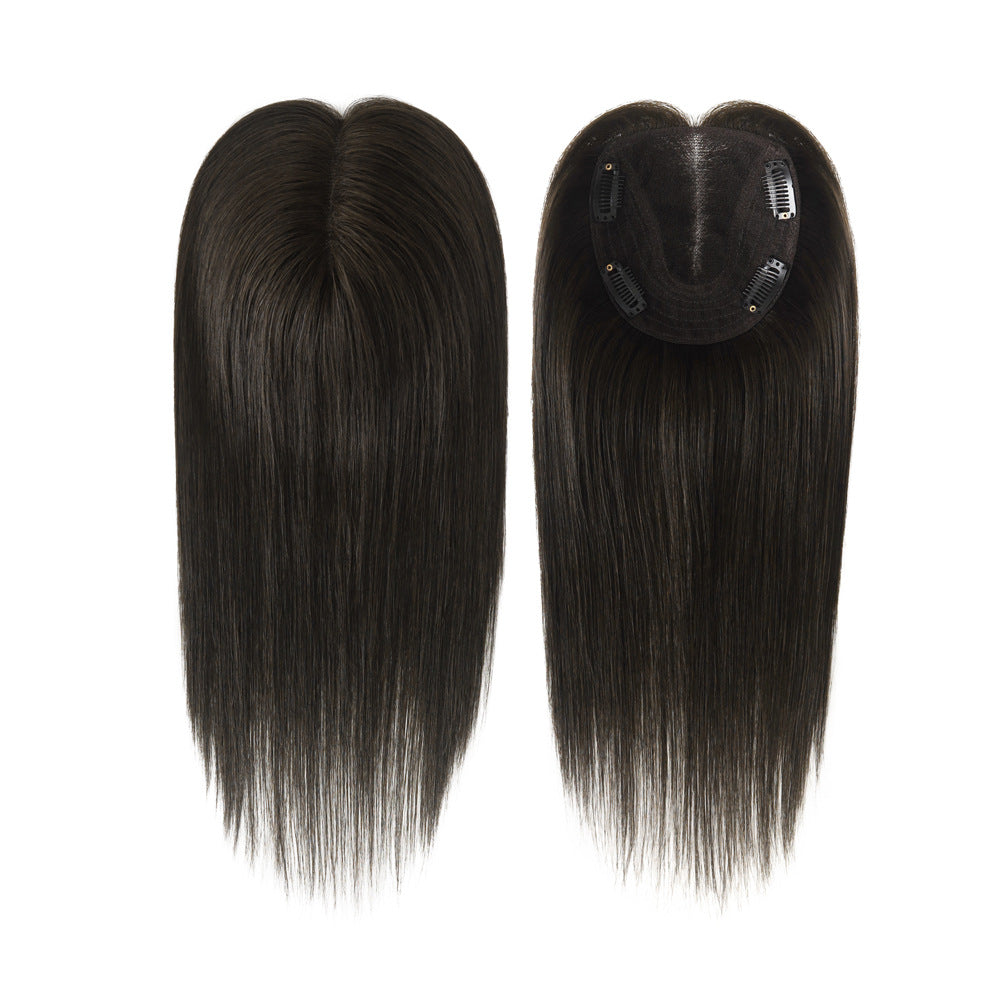 White Human Wigs Ladies Hair Piece Long Straight Wig
