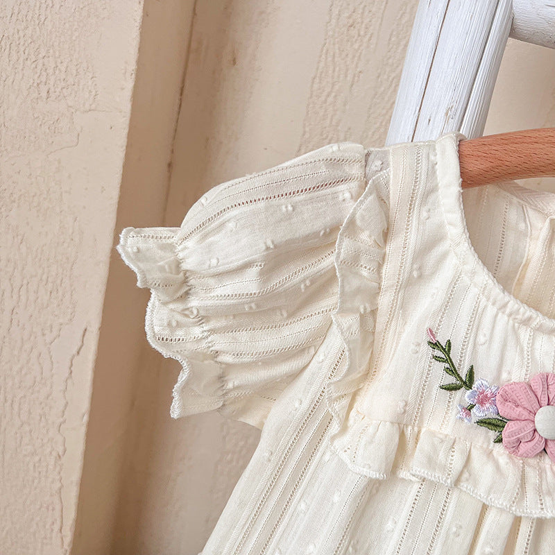 Summer Clothes Class Jumpsuit Born Rompers Princess Short Sleeve Going Jumpsuit, Climbing Suit