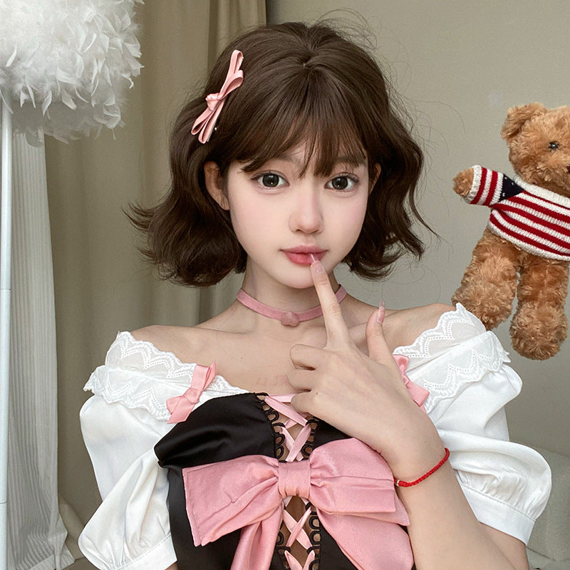 Female Small Curls Lazy Cute Fashion Wig Short Curly Hair