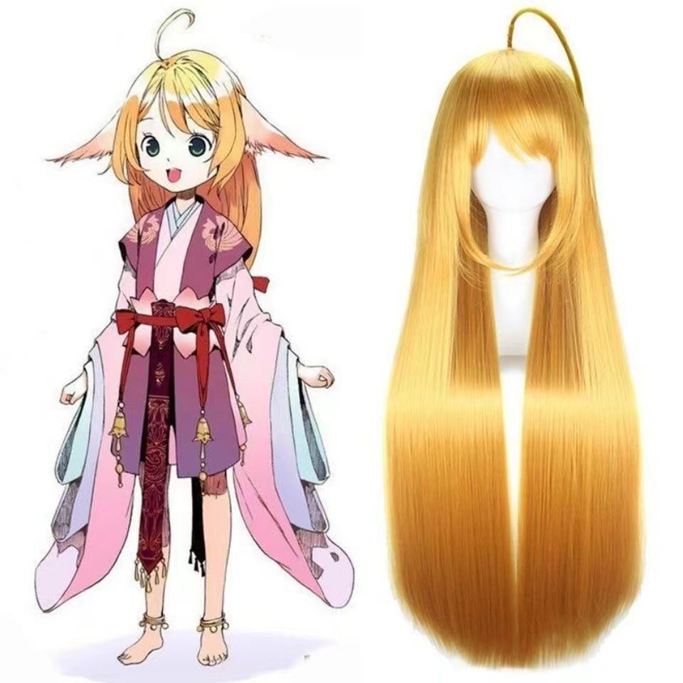 Fox Demon Little Shan Red Su Golden Warm Cos Wig