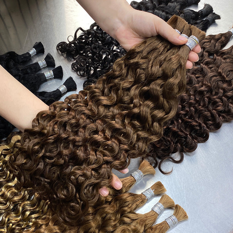 Durable Pretty Human Bulk Color Band Real Hair Wig