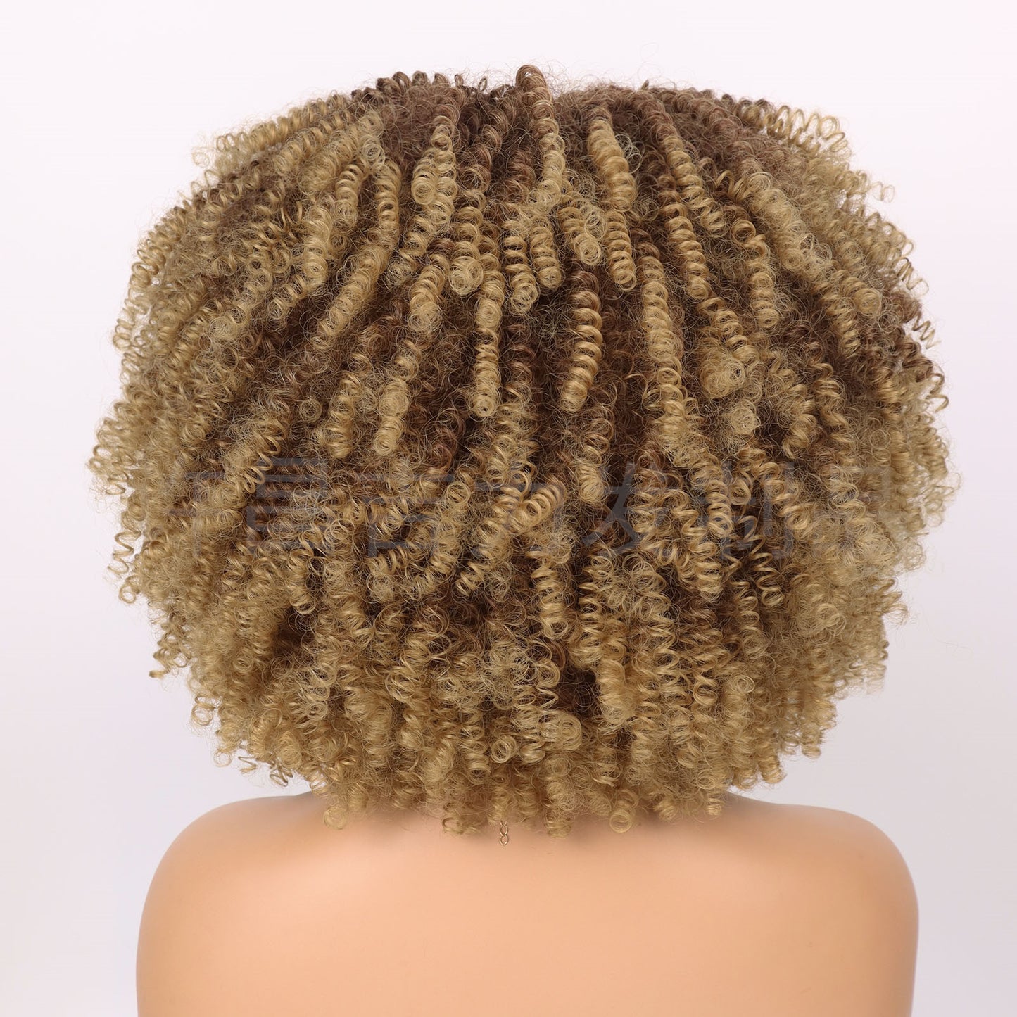 Women's Afro African Small Volume Fluffy Head Wig Short Curly Hair