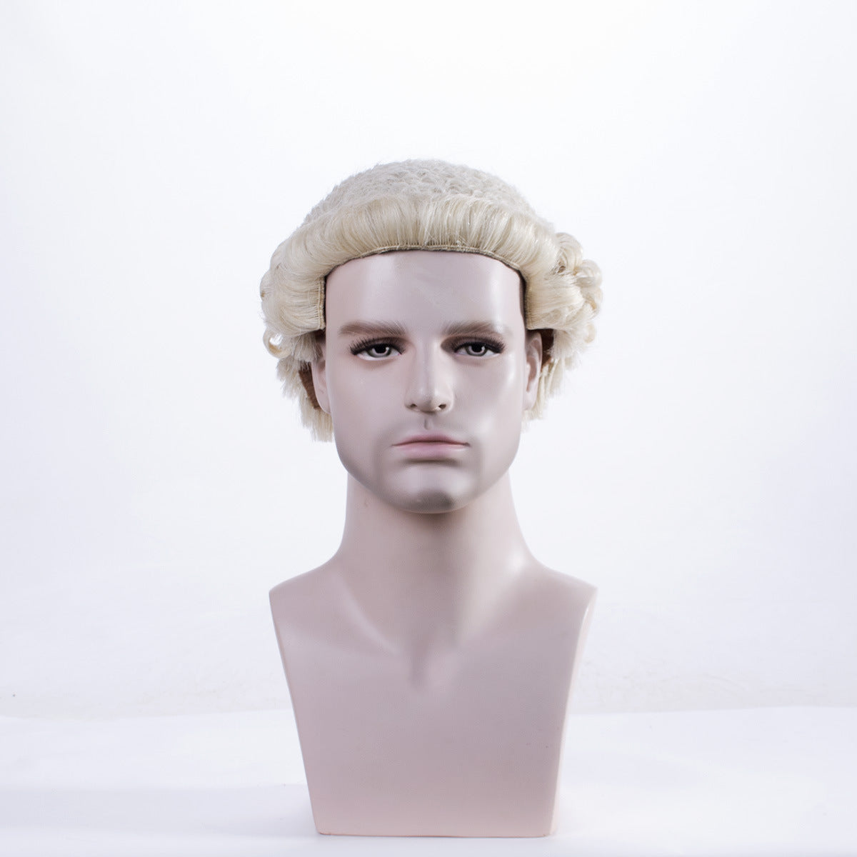 Lawyer Cap Horse Hair Woven Ball Head Cos Wig