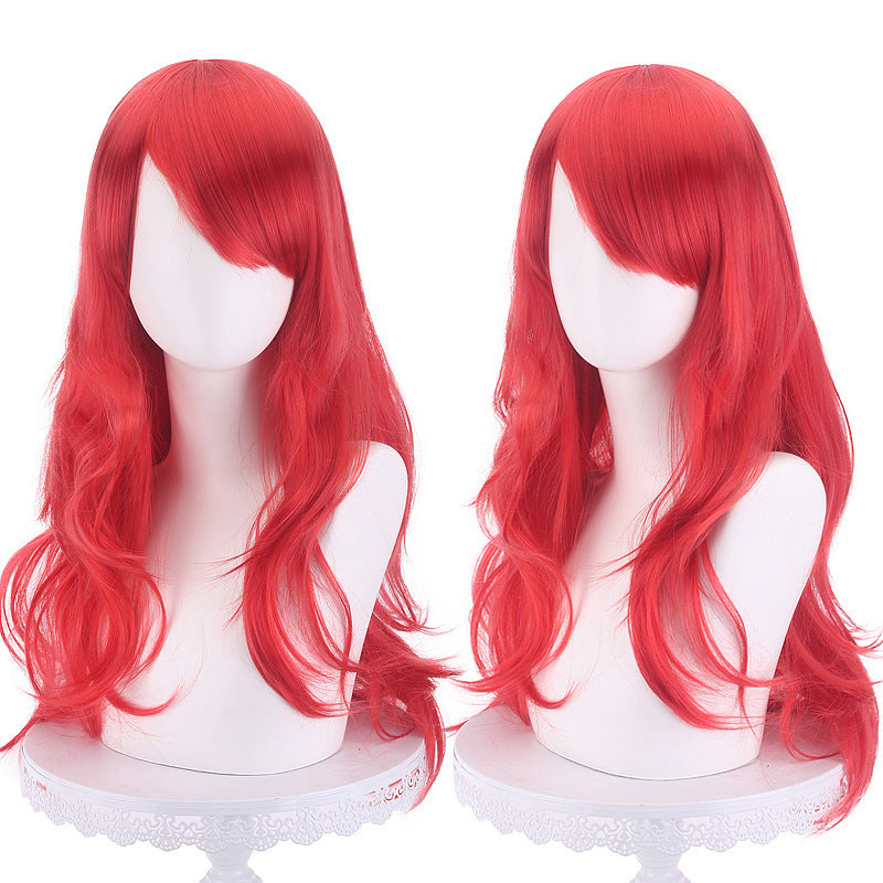 Anime Universal Long Curly Hair Micro Cos Wig