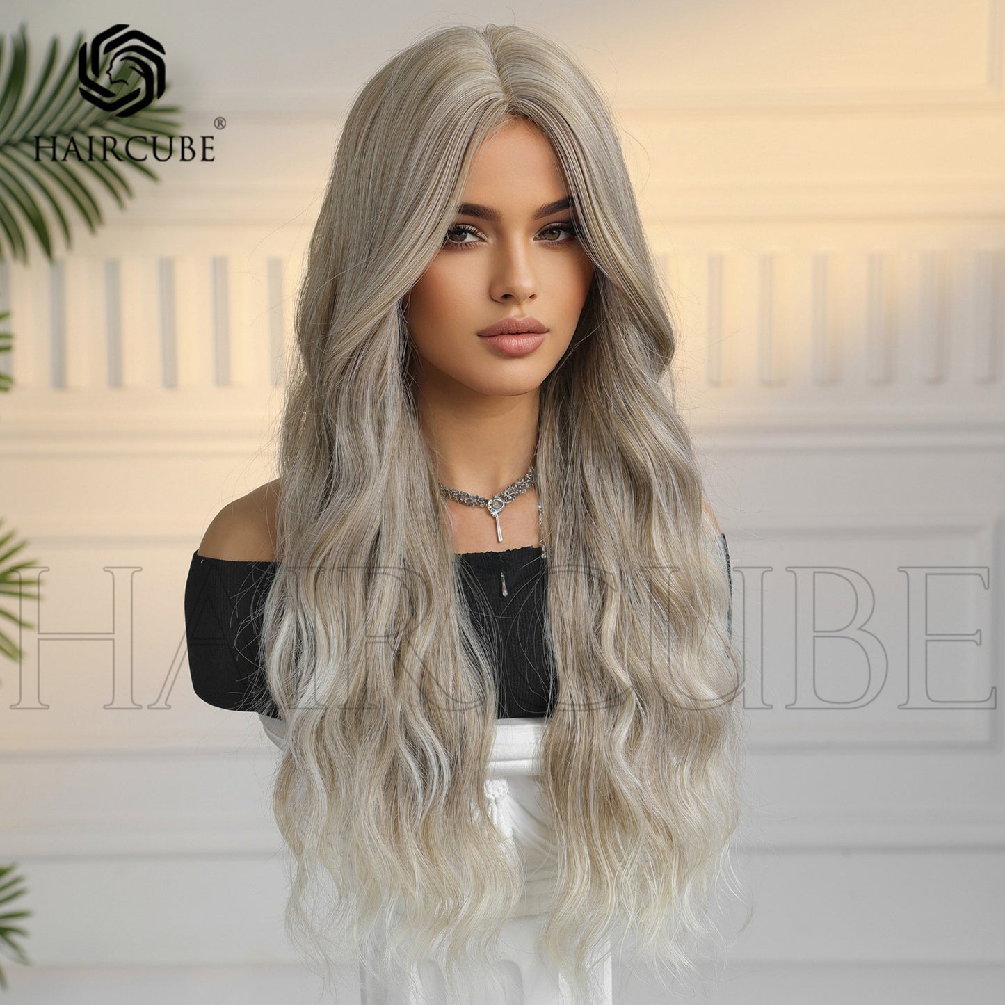 Small Lace Mechanism Head Cover Female Full Type Wig Long Curls