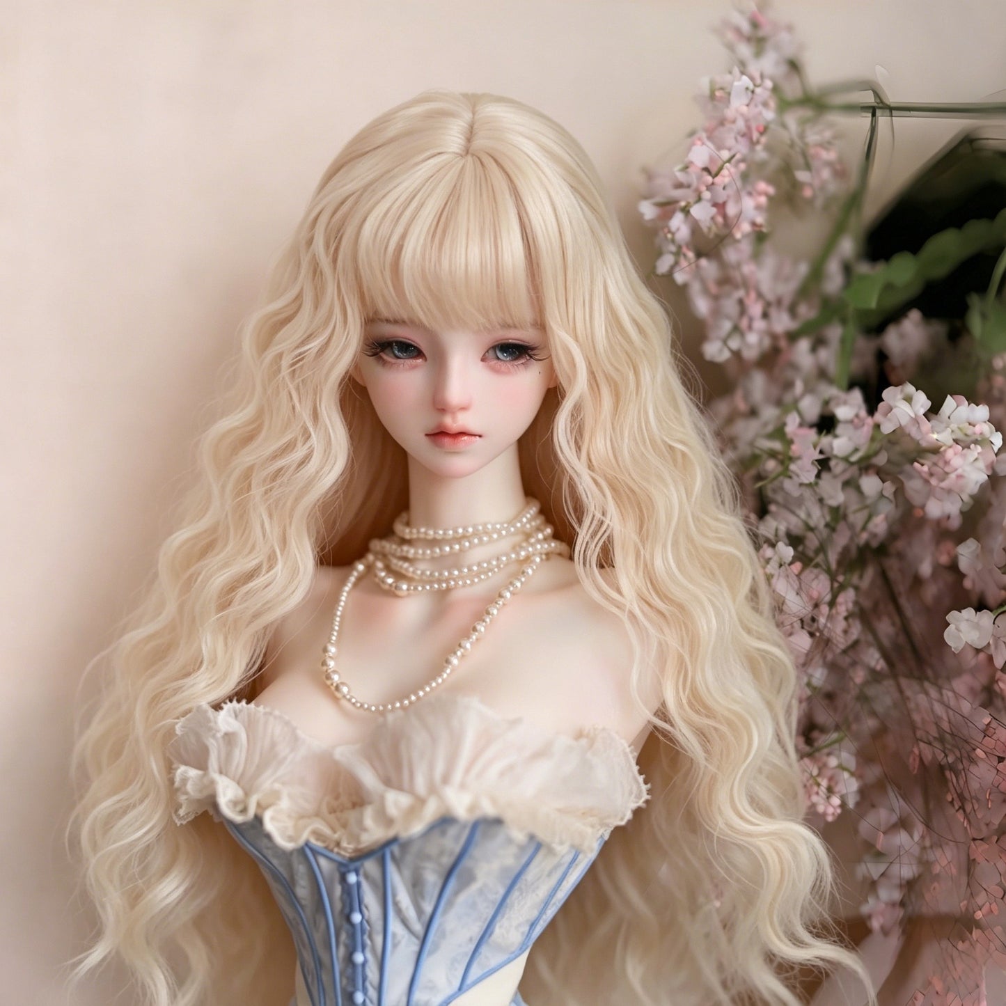 Doll Points Change Clothes Hair Optional Soft Silk Cos Wig