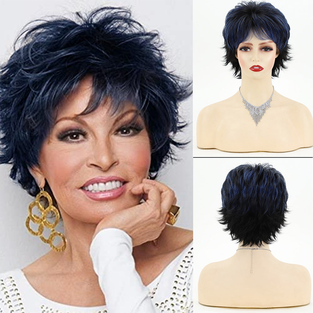 Fashionable Elegant Fluffy Chemical Fiber Female Wig Short Curly Hair