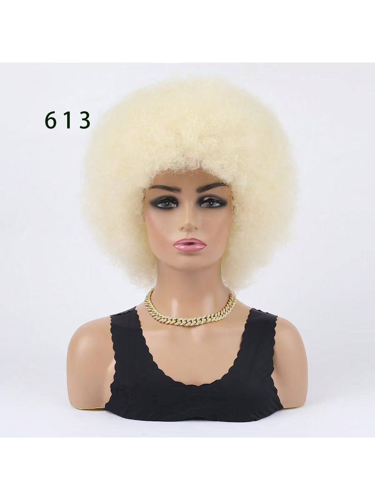 Afro Head Cover Small Volume Fluffy Short Other Wig