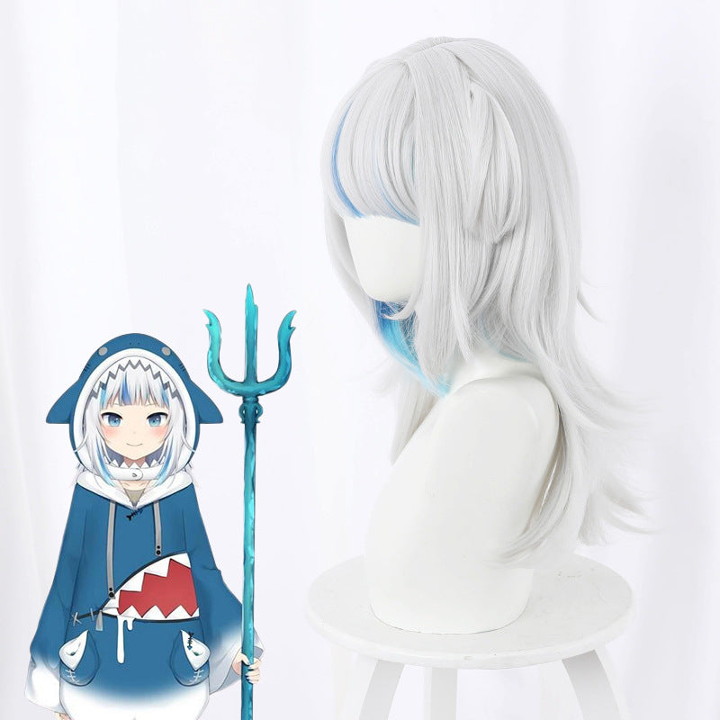 Stylish Popular Gula Simone Shark Anime Cos Wig
