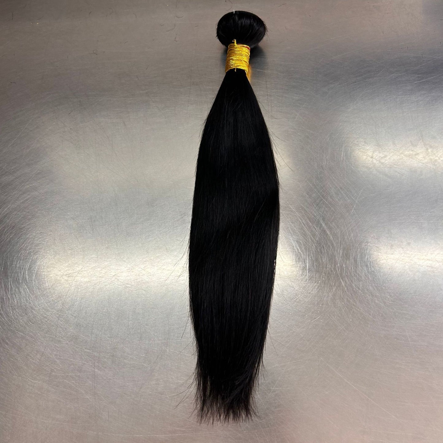 Straight Weft Strip Of Human Plump Real Hair Wig