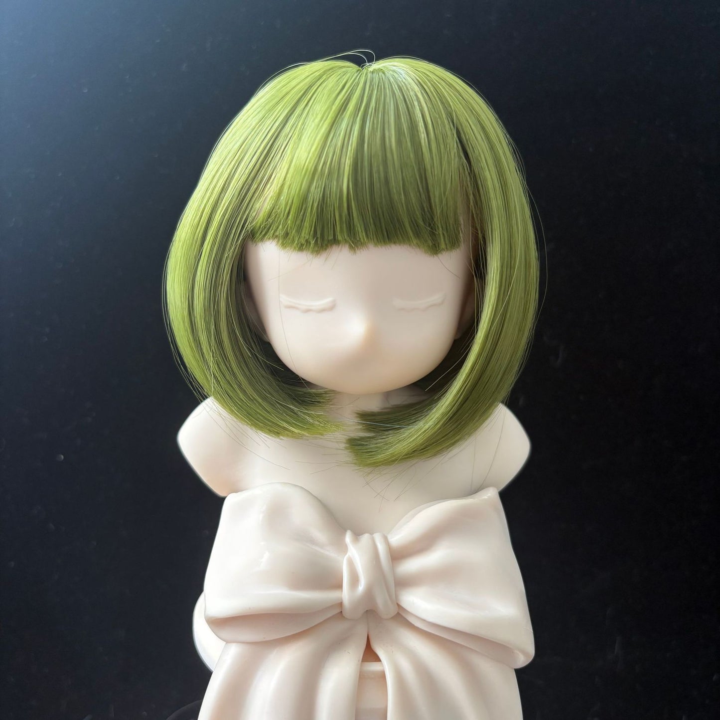 Doll Split Soft Silk Short Hair Straight Bangs Cos Wig