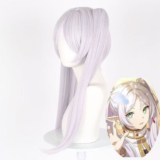 Fu Lillian Simulated Scalp Top Double Ponytail Cos Wig