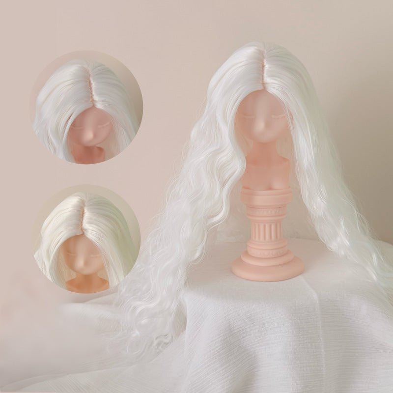 Small Curls Handmade Dress Up Blank Hair Head Cos Wig