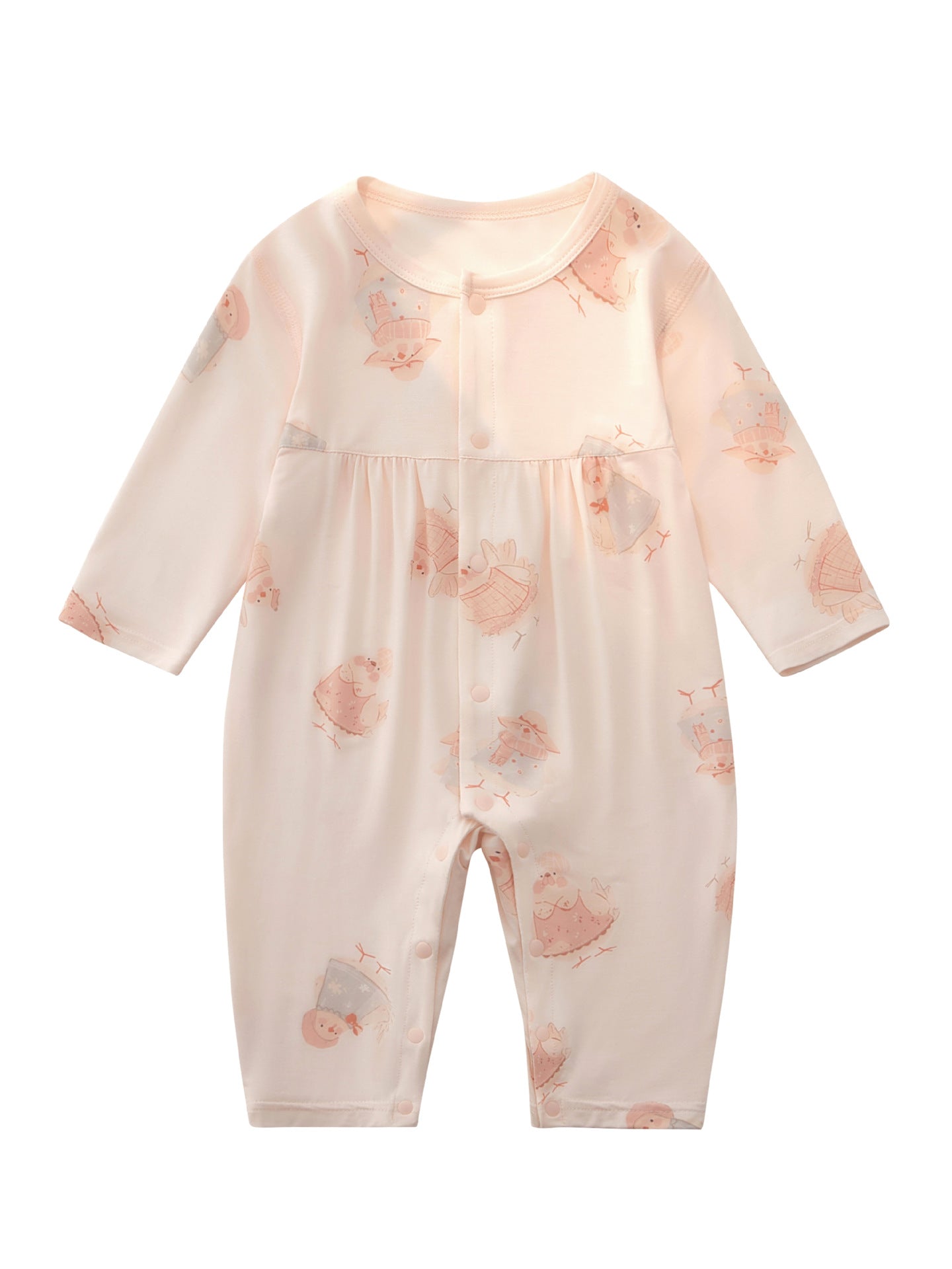 Summer Thin Modal Jumpsuit Boneless Craft Born Pajamas Going Jumpsuit, Climbing Suit
