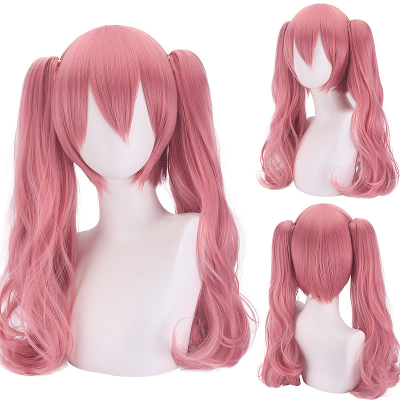 One Piece Princess Ghost Pink Double Cos Wig