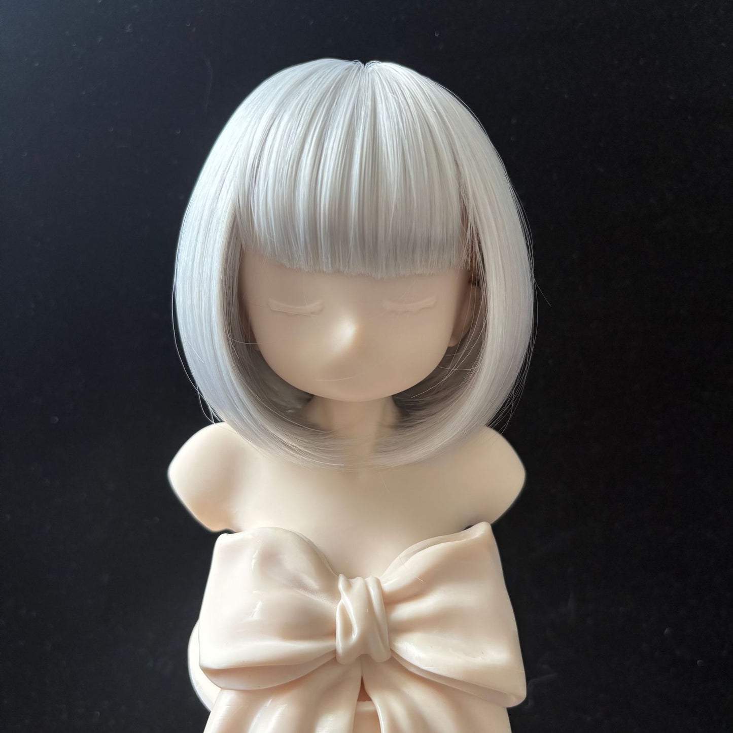 Doll Split Soft Silk Short Hair Straight Bangs Cos Wig