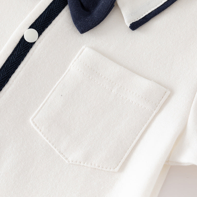 Jumpsuit Pure Cotton Simple Long Sleeve Romper Male Female Baseball Jumpsuit, Climbing Suit